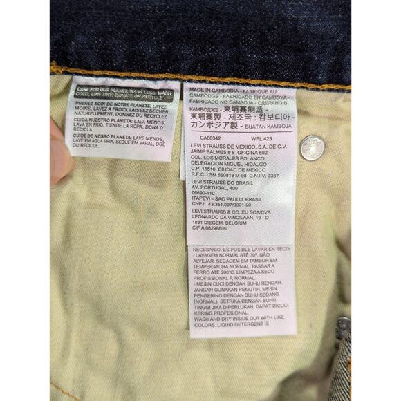 Levi's 569 Loose Straight Denim Shorts 38W 12L (Labeled 36W) 100% Cotton - Picture 6 of 13